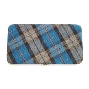 Tartan Plaid Fabric Hard Sided Wallet